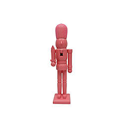 H for Happy™ 7.87-Inch Solid Wood Christmas Nutcracker in Pink