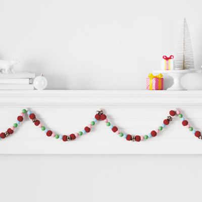 H for Happy&trade; 72-Inch Beaded Pom Pom and Bells Garland