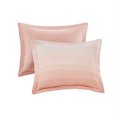 Urban Habitat Maren Ombre Printed Cotton Gauze 5-Piece King/California King Comforter Set in Blush. View a larger version of this product image.