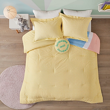 Urban Habitat&reg; Kids Rory 3-Piece Reversible Full/Queen Comforter Set in Yellow. View a larger version of this product image.