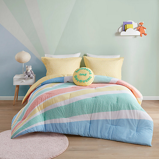Alternate image 1 for Urban Habitat® Kids Rory 3-Piece Reversible Full/Queen Comforter Set in Yellow