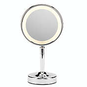 Conair&reg; Reflections 1X/5X Double-Sided Incandescent Lighted Vanity Mirror in Chrome
