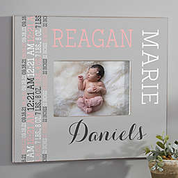 Darling Baby Girl Personalized 5-Inch x 7-Inch Wall Frame