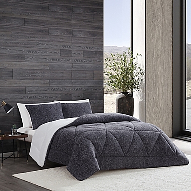 UGG&reg; Classic Sherpa 3-Piece Full/Queen Comforter Set in Ocean. View a larger version of this product image.
