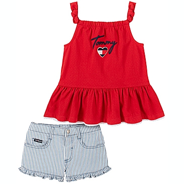 Tommy Hilfiger Baby Girls 2 Pieces Shorts Set 