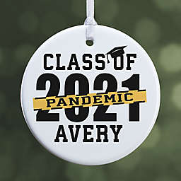 2.85-Inch Pandemic Grad 2021 Glossy Christmas Ornament