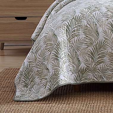Tommy Bahama&reg; Maui Palm Full/Queen Quilt Set in Sage Green. View a larger version of this product image.