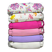 Charlie Banana&reg; 6 Cloth Diaper One Size and 12 Inserts Girl Value Pack