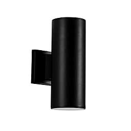 Cedar Hill® 11-Inch Cylinder LED Outdoor Wall Sconce in Black