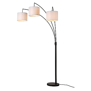 Cedar Hill&reg; 3 Light Tree Style Floor Lamp in Black. View a larger version of this product image.