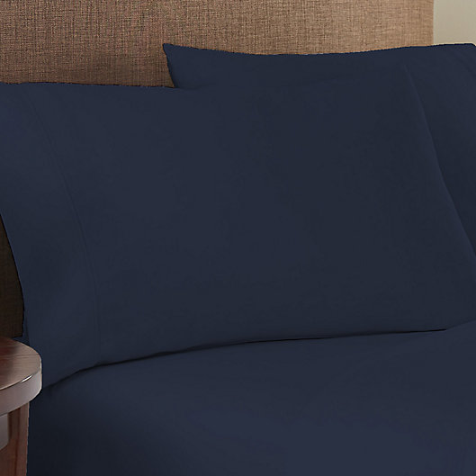 Alternate image 1 for Studio 3B™ Solid 825-Thread Count King Pillowcases in Dress Blue (Set of 2)