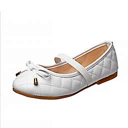 Kensie Girl Size 5M Ballerina Dress Shoe in White