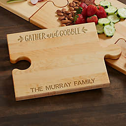 Gather & Gobble Personalized Puzzle Piece Cutting Board