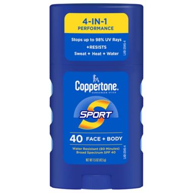 Coppertone&reg; SPORT&reg; 1.5 oz. Sunscreen Stick with SPF 50. View a larger version of this product image.