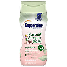 Coppertone® Water BABIES® Pure & Simple 6 fl. oz. Mineral Sunscreen Lotion with SPF 50