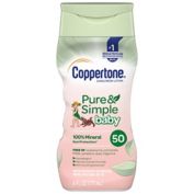Coppertone&reg; Water BABIES&reg; Pure & Simple 6 fl. oz. Mineral Sunscreen Lotion with SPF 50