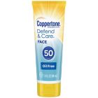Alternate image 0 for Coppertone&reg; 3 fl.oz. Defend &amp; Care Oil-Free SPF 50 Face Sunscreen Lotion