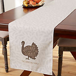 Gather & Gobble 16-Inch x 96-Inch Personalized Table Runner