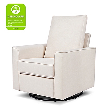 Million Dollar Baby Classic Alden Swivel Glider in Performance in Cream. View a larger version of this product image.