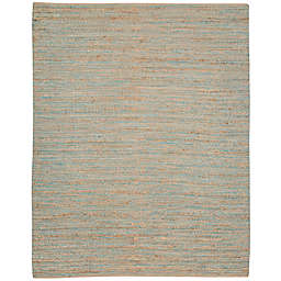 Amer Modern Natural Flat-Weave 3' x 5' Area Rug in Blue