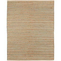 Amer Modern Natural Flat-Weave 5&#39; x 8&#39; Area Rug in Aqua