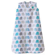 HALO&reg; Medium SleepSack&reg; Microfleece Wearable Blanket in Blue Texture Elephant