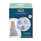 Alternate image 2 for HALO&reg; Medium SleepSack&reg; Microfleece Wearable Blanket in Blue Texture Elephant
