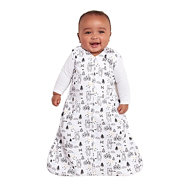 HALO&reg; SleepSack&reg; Cotton Wearable Blanket in White Huggy Bears. View a larger version of this product image.