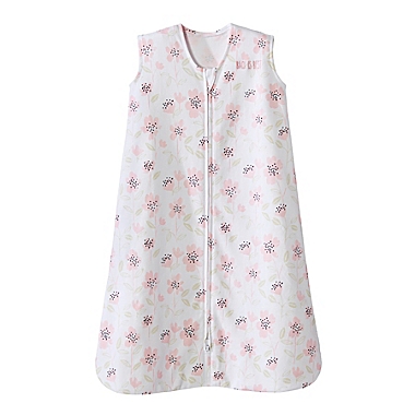 HALO&reg; Medium SleepSack&reg; Cotton Wearable Blanket in Blush Wildflower. View a larger version of this product image.