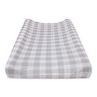 Alternate image 0 for Burt&#39;s Bees Baby&reg; Buffalo Check Changing Pad Cover in Fog
