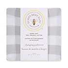 Alternate image 1 for Burt&#39;s Bees Baby&reg; Buffalo Check Changing Pad Cover in Fog