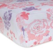 Burt&#39;s Bees Baby&reg; Organic Cotton Spring Roses Fitted Crib Sheet in Blossom