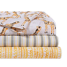 Burt's Bees Baby® 3-Pack Giraffe Woven Cotton Muslin Receiving Blankets in Cloud