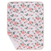 Burt&#39;s Bees Baby&reg; Autumn Bloom Cotton Reversible Jersey Baby Blanket in Blossom