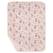 Burt's Bees Baby&reg; Sweet Doe Organic Cotton Reversible Jersey Baby Blanket in Dawn