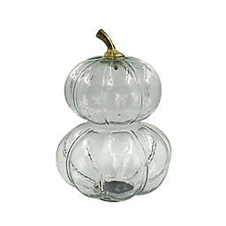 Bee & Willow™ 14-Inch Stacked Glass Pumpkin