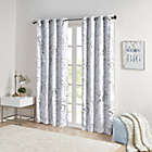 Alternate image 1 for Intelligent Design Rebecca 63-Inch Grommet Top Total Blackout Window Curtain Panel in Grey/Silver