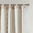 Alternate image 2 for INK+IVY Imani 84-Inch Cotton Printed Window Curtain Panel with Chenille Stripe and Lining in Ivory
