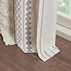 Alternate image 4 for INK+IVY Imani 84-Inch Cotton Printed Window Curtain Panel with Chenille Stripe and Lining in Ivory