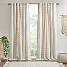Alternate image 0 for INK+IVY Imani 84-Inch Cotton Printed Window Curtain Panel with Chenille Stripe and Lining in Ivory
