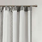 Alternate image 3 for INK+IVY Imani 84-Inch Cotton Printed Window Curtain Panel with Chenille Stripe and Lining in Gray