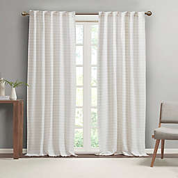 Clean Spaces Alder 100% Recycled Fiber Window Curtain Panel Pair