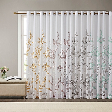 MP&reg; Cecily Burnout Printed Window Panel 50x84" Y. View a larger version of this product image.