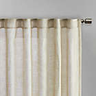 Alternate image 3 for Madison Park&reg; Kane 95-Inch Texture Printed Woven Faux Linen Window Curtain Panel in Wheat