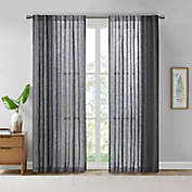 Madison Park&reg; Kane Texture Printed Woven Faux Linen Window Curtain Panel