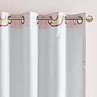 Alternate image 3 for Mi Zone Kids Alicia 84-Inch Rainbow with Metallic Total Blackout Window Curtain Panel in Pink