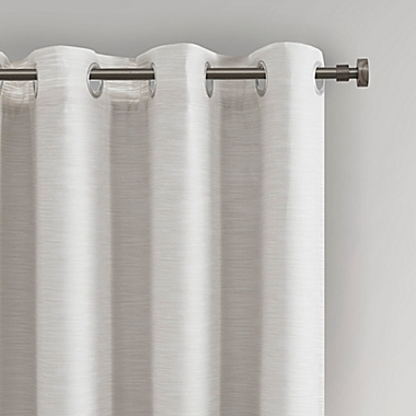 SunSmart Makayla 95-Inch Grommet Blackout Window Curtain Panel in White. View a larger version of this product image.