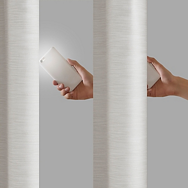 SunSmart Makayla 95-Inch Grommet Blackout Window Curtain Panel in White. View a larger version of this product image.