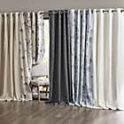 Alternate image 8 for SunSmart Evian 95-Inch Cotton Window Curtain Panel with Removable Total Blackout Liner in Neutral