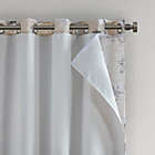 Alternate image 4 for SunSmart Evian 95-Inch Cotton Window Curtain Panel with Removable Total Blackout Liner in Neutral